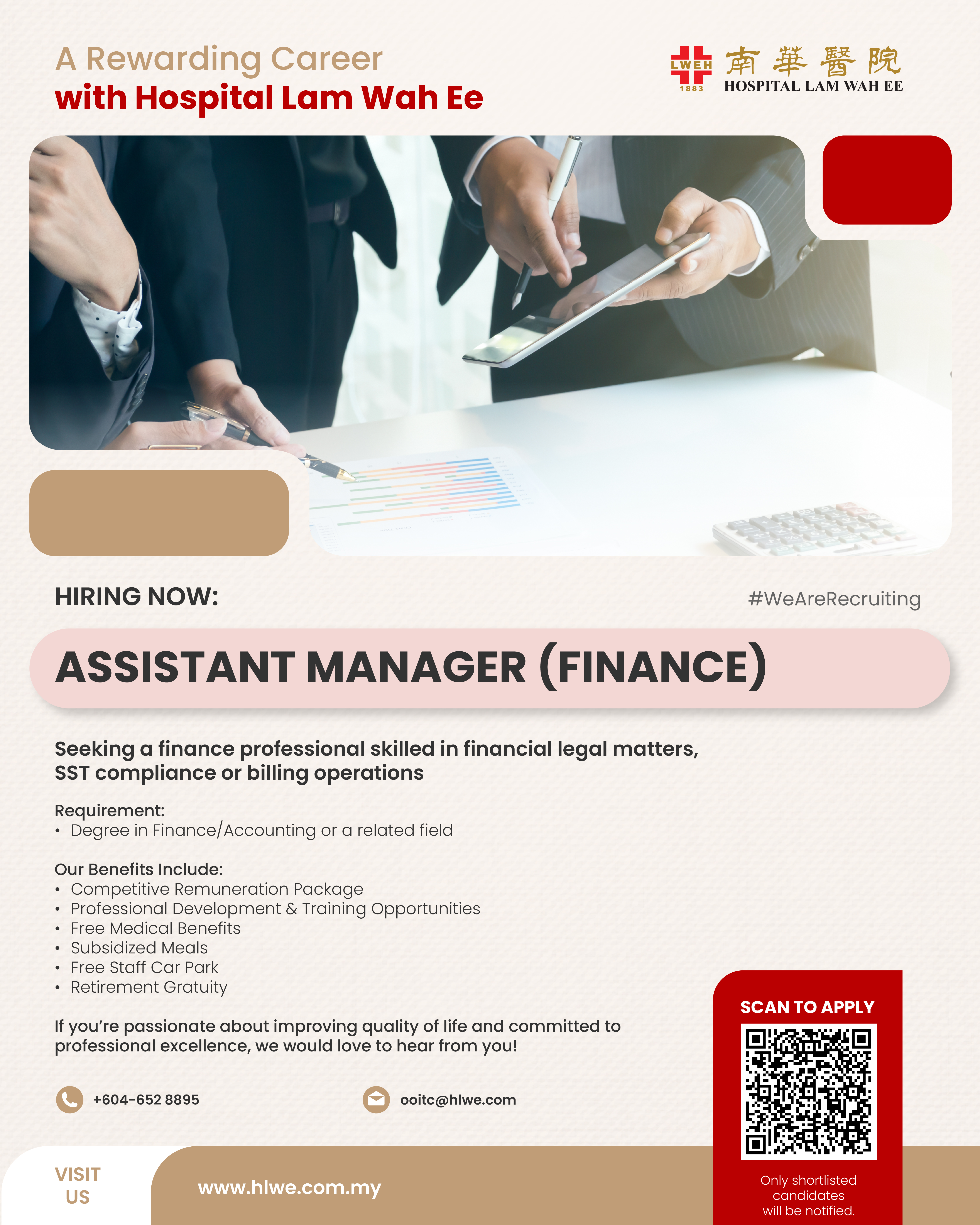 Hiring now Assistant Manager Finance